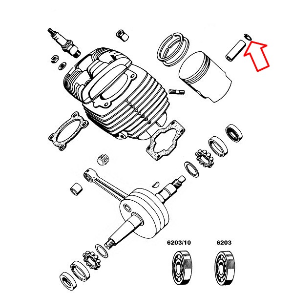 Zaklopka bata fi 10 mm vsi modeli Tomos