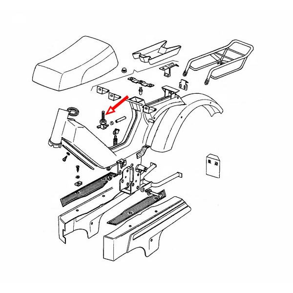 Pipica goriva A3,A35 M12x1 mm Tomos