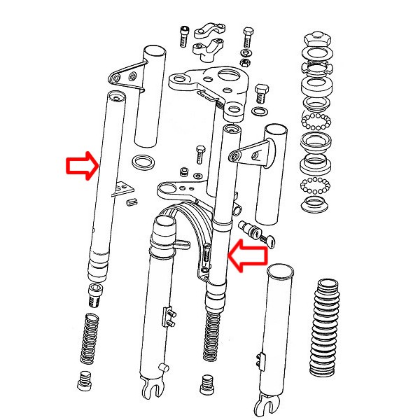 Opora prednjih vilic novi tip L494 APN6 Tomos