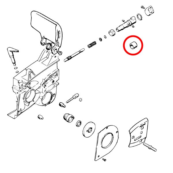 Gumica oljne črpalke Stihl 050 051 075 brez ušes