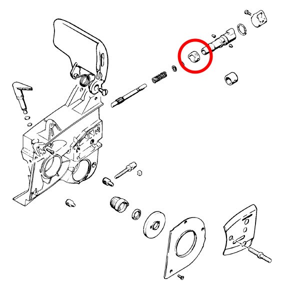 Gumica oljne črpalke Stihl 050 051 075 z ušesi