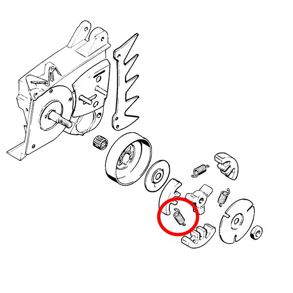Vzmet sklopke Stihl 050 051 075
