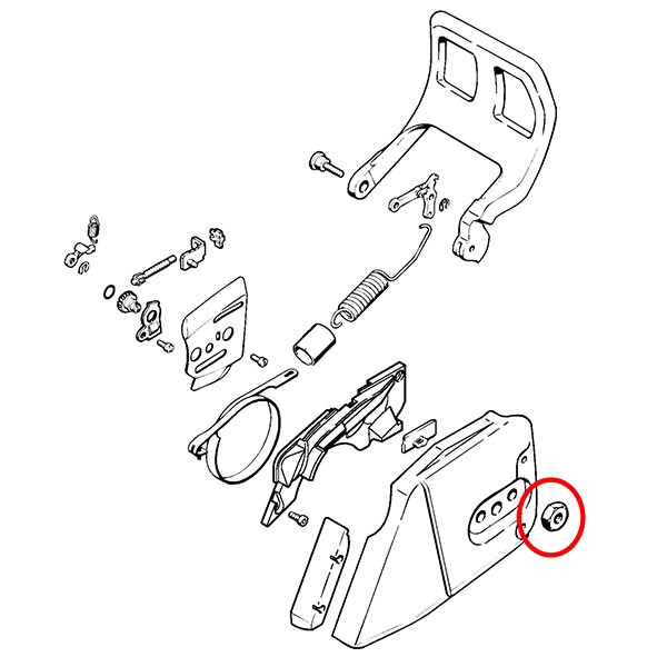 Matica meča STIHL 009 026 038 064 066 19 mm