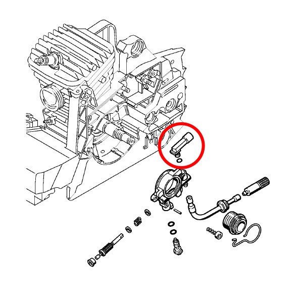 Plastična vzvod oljne črpalke Stihl 029 039 290 310 390