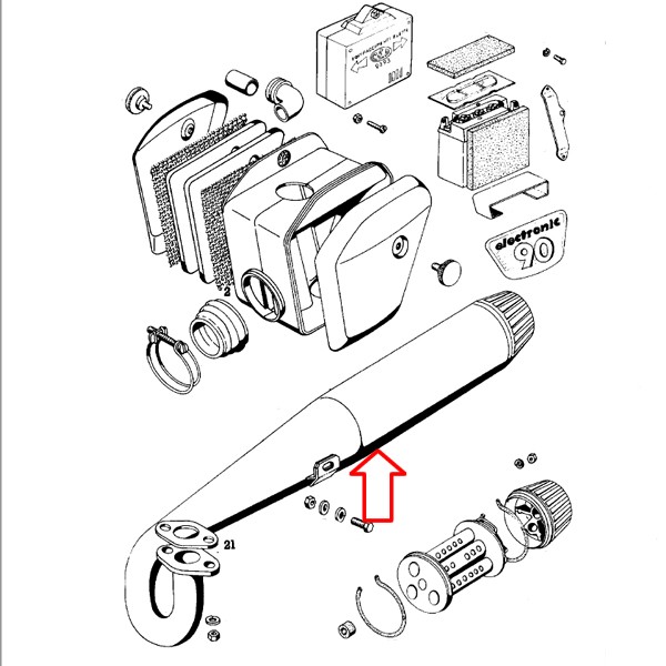 Izpuh TOMOS E90