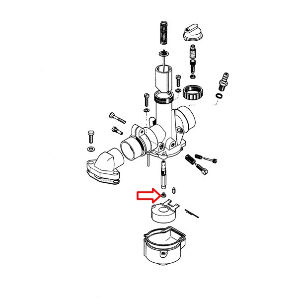 Šoba spodnja Bing 18 BT50 T15 fi 0,90 mm Tomos