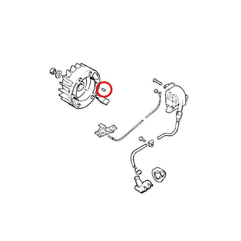 Zagozda motorne gredi STIHL 009 011 020 024 026 028 034 036 