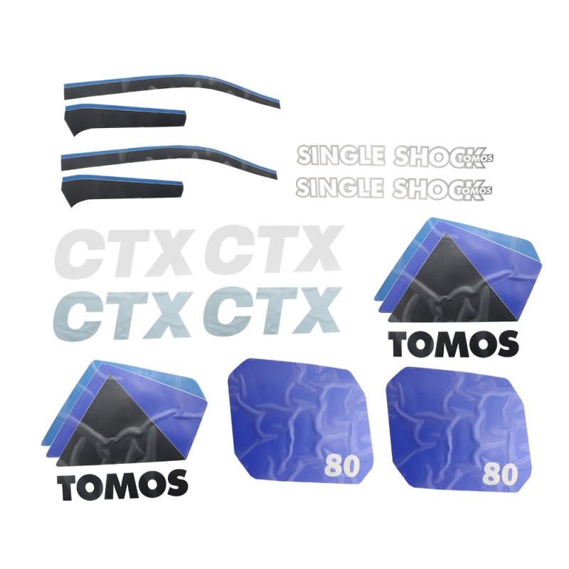 Nalepke CTX80 veliki set Tomos